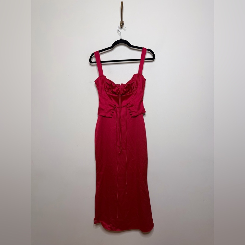 House of CB Valencia Red Rose Corset Dress - Picture 5 of 8